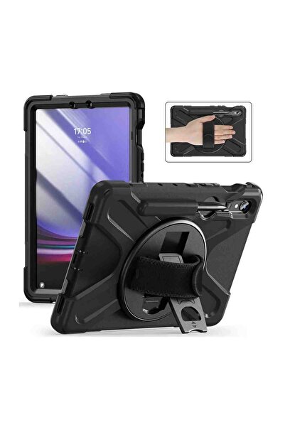 Fuchsia Galaxy Tab S10 FE Plus Uyumlu 13.1" Defender Tam Koruma Sağlayan Zırh...