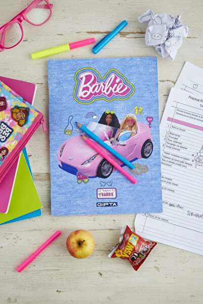Miniso دفتر ملاحظات مرخص من Gıpta Barbie - دفتر مدرسي بغطاء ملون مقاس A6 بحجم...