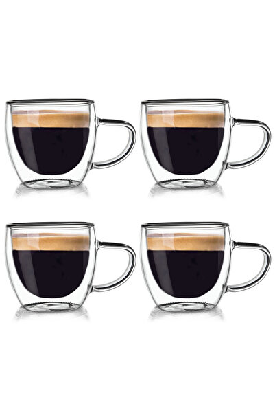 Orion Set de pahare de espresso cu pereți dubli 4 x 100 ml