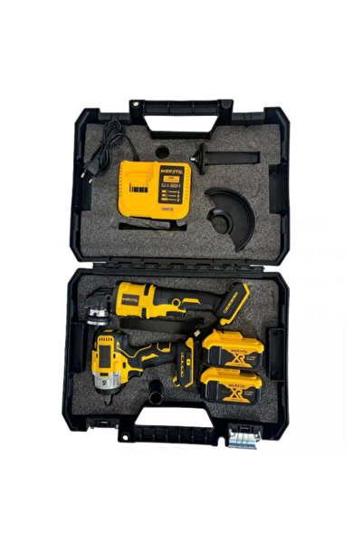 WerStil Kit de Scule Profesionale 48V - Pistol de Impact 320Nm + Polizor Ungh...