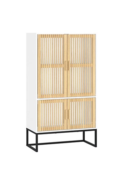 vidaxl Dulap înalt, alb, 70x35x125 cm, lemn prelucrat