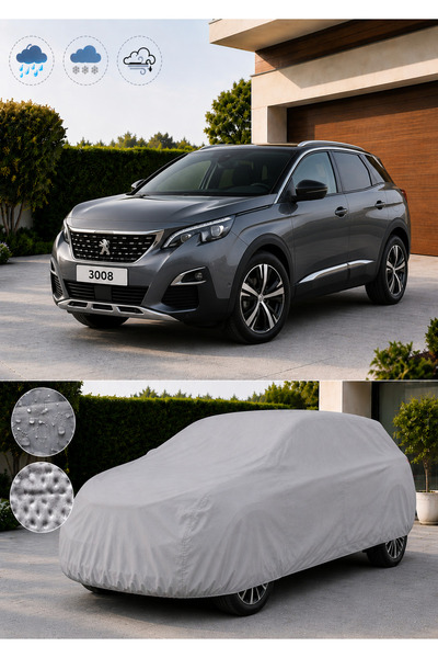 cashen Peugeot 3008 Araç Brandası Su Geçirmez Tam Koruma Toz ve Kir Korumalı ...