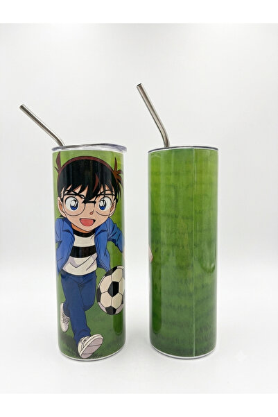 HOLOL Conan and Football Design Thermal Cup 600ml Conan Tumbler Cup