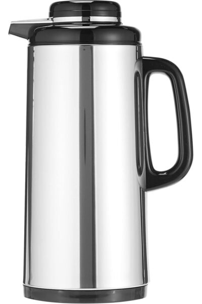 Peacock CI130 Vacuum Flask with Screw Cap, 1.3 Liters, Steel, Stainless Steel...