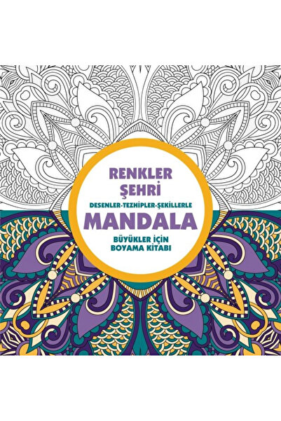 Genel Markalar Renkler Şehri - Mandala (Büyükler İçin Boyama)