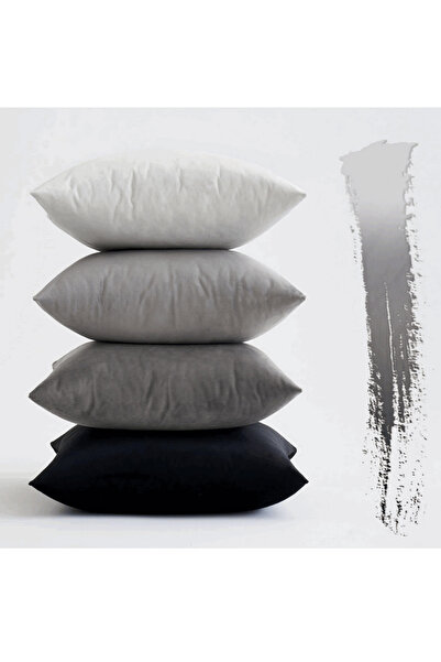 MIULEE Set 4 fete de perne decorative, Miulee, nuante de gri, 50x30 cm, OWDZ