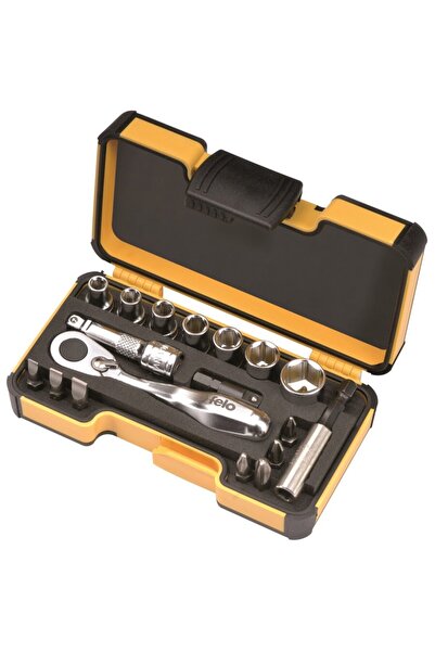 FELO Trusa chei tubulare si biti, XS StrongBox, 1/4", 18 piese
