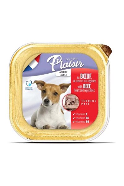 Plaisir Dogs Paté Rich In Beef With Heart And Vegetables Alu Tray