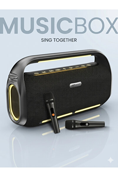 HiFuture MusicBox300 150 W Portable Bluetooth Speaker | Deep Bass | 360° Surr...