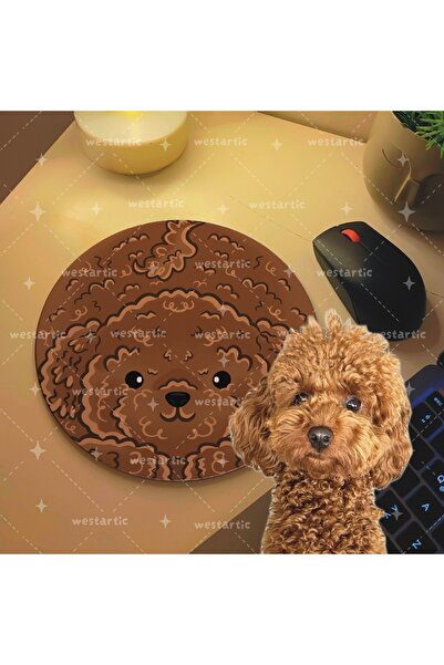 westartic westdogs Toy Poodle Cockapoo Karamel Kaniş Köpek Tasarım Mousepad M...