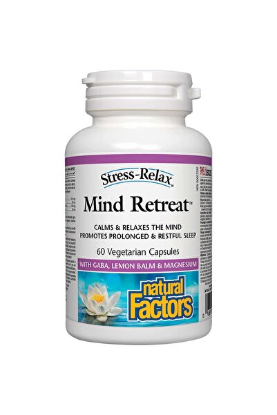 Natural Factors Mind Retreat 60 Vegetarian Capsules | Sleep & Relaxation Support