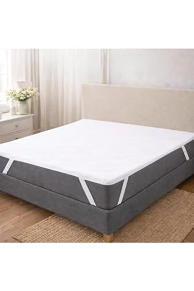 Yıldızan Tsn Ezgi Corner Elastic Mattress Cover, 160 X 200 Cm, White, Liquid-...