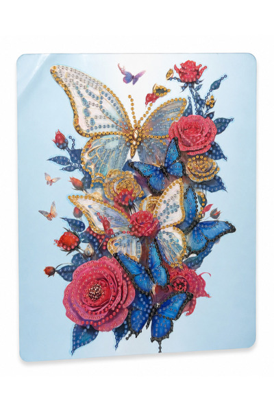 iğne izi Hı Stone 5D Diamond Stone Embroidery Kit Painting 21X25 cm Butterfly...