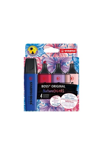 Stabilo Boss Nature Colors Wildflower Edition 4'lü Fosforlu Kalem