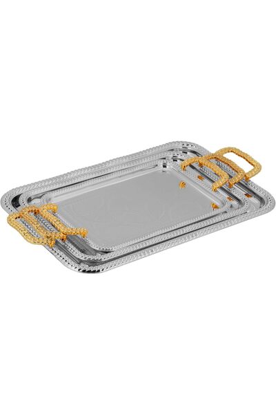 Generic Serving tray set with side handles, modern and elegant design to add ...