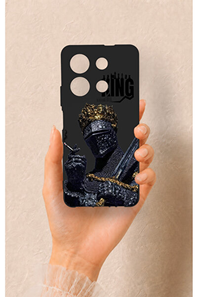 Vip Case İnfinix Note 30 Uyumlu King Desenli Silikon Kılıf