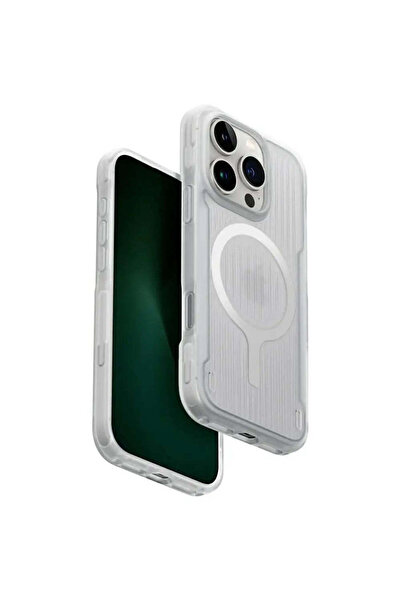 uniq Carcasă de încărcare Combat Active Magclick pentru iPhone 16 Pro - albă