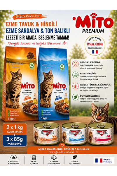Mito LaMito & LaMito Mix ( 1 + 1 Kg. ) + 3 Adet Yaş Mama