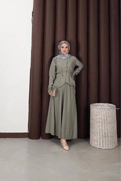 Moda Krash طقم بلوزة وتنورة مطرزة من سوزو