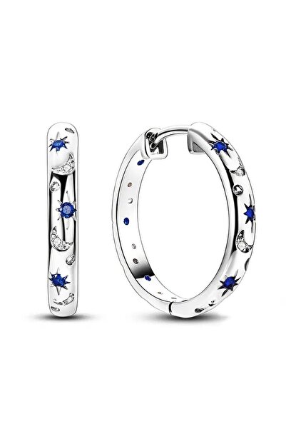 Choice E4095 Huitan Chic Silver Color Circle Earrings for Women Delicate Star...