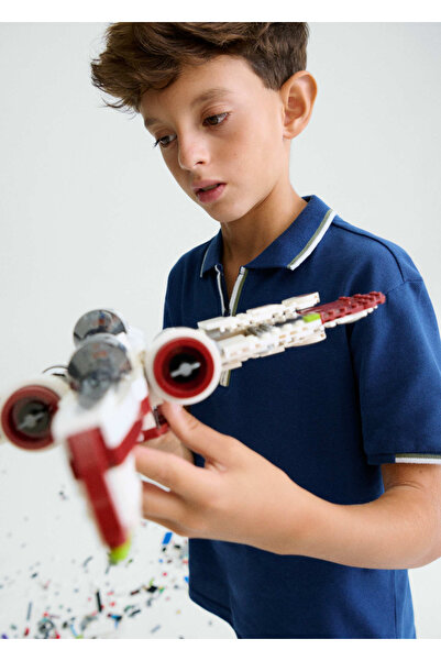 MAYORAL Boy's Zippered Polo Collar T-Shirt 6166