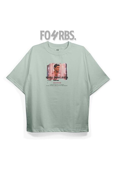 FO4RBS T2047 MANNY (SCARFACE) Μπλουζάκι Oversize με στάμπα
