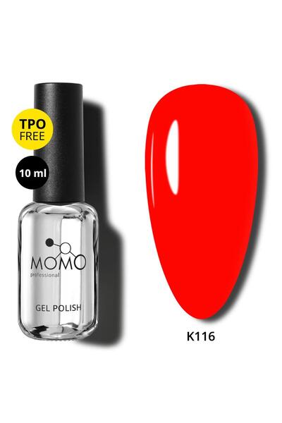 MOMO professional Kalıcı Oje K116, Alev Kırmızı, 10 ml