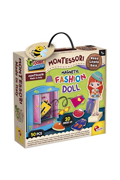 Lisciani Joc magnetic, Montessori, Papusa fashion