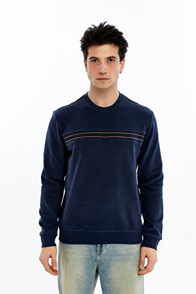 Arma Ar-Ma Men's Crew Neck Sweatshirt Basic Without Print Without Pockets Kni...