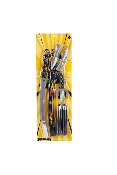 Sunman Set de joaca cu sabie, Red Dragon Patterned, Ninja