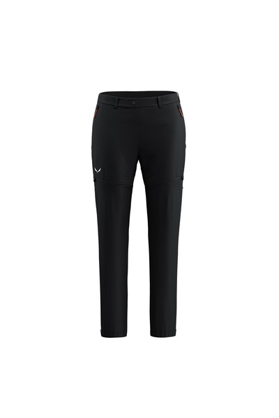 Salewa Pantaloni de trekking pentru femei Puez Talveno Durastretch 2in1-Negru...