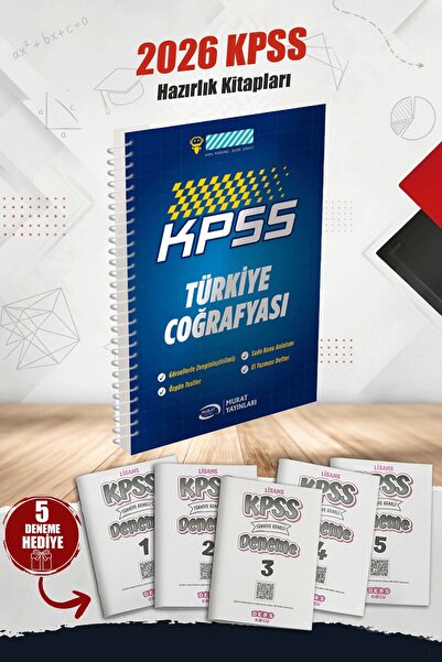 Murat Yayınları 2026 KPSS Türkiye Coğrafyası Defteri