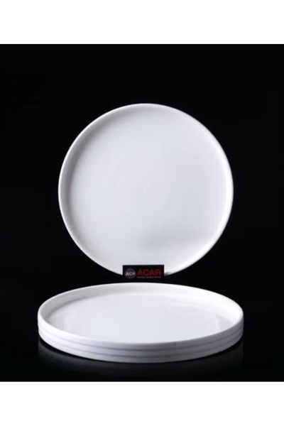 ACAR Porselen Yuvarlak Tabak - 23,5 cm TKEBT TEK RENK