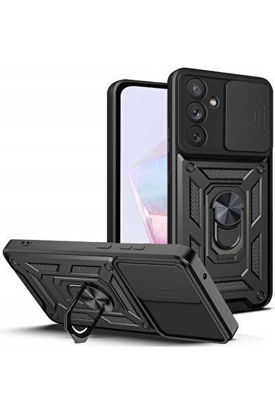 Techsuit Camshield Πίσω Κάλυμμα Πλαστικό / Σιλικόνης Μαύρο (Samsung Galaxy A3...