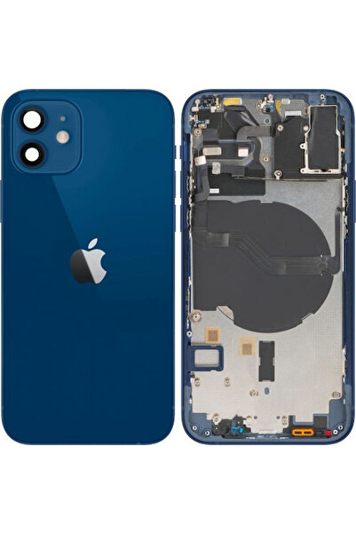 Apple Iphone 12 Κάλυμμα Μπαταρίας Μεσαίο Πλαίσιο Μπλε Ανταλλακτικό