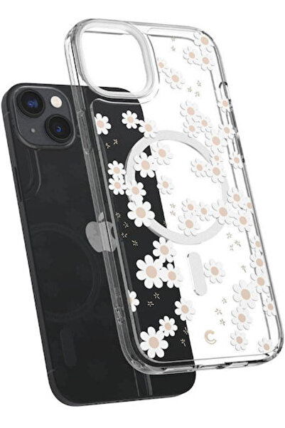 Spigen Cyrill Cecile Πίσω Θήκη Σιλικόνης 2mm Λευκή Μαργαρίτα (iPhone 14 Plus)...