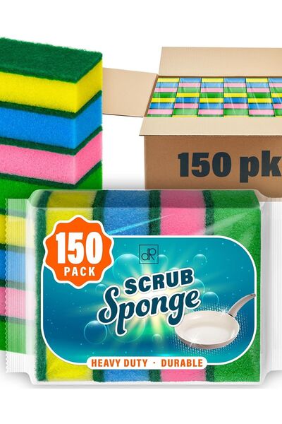 OEM Set de 150 bureți de bucătărie pentru spălat vase, rezistenți la zgârieturi