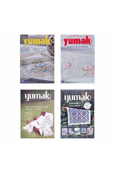 Tuva Yayıncılık Yumak (4 adet) Nakış Dergisi (102 - 106 - 116 - 117)