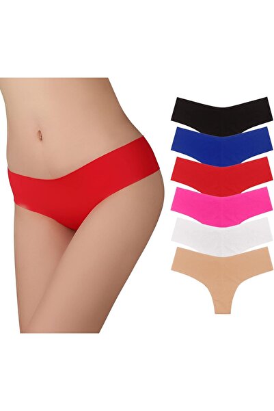 OEM SHEKINI Chilotei Dama Lenjerie Niski Talie Set 6-PACH Pâna Invisibil Colo...