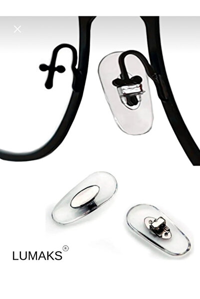 LUMAKS Anti-Slip Eyeglass Nose Pad – Clip-On Silicone Nose Support Without Sc...