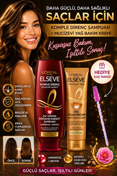 L'Oreal Paris Ürün Adı: L'Oréal Paris Elseve Komple Direnç Şampuan + Mucizevi...