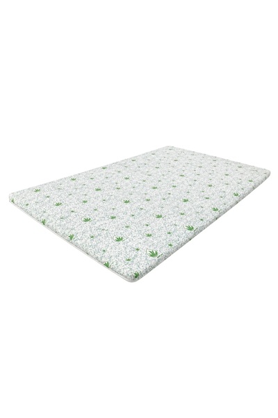 Ralex Topper Saltea Aloe Vera, Spumă/Burete, Grosime 3.5 cm, Husă Detașabilă ...