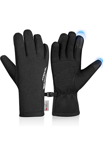 OEM Mănuși de iarnă sport termice tactile antiderapante negre