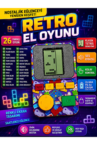 MYÖZYURT 26 Oyunlu Tetris