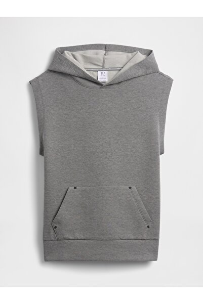 GAP Erkek Çocuk Gri GapFit Relaxed Kolsuz Sweatshirt