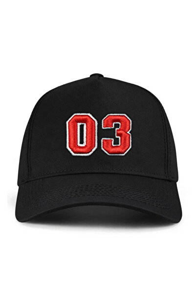 PataCute Number 03 Embossed Molded Baseball Cap