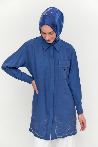 Setrms Nakış Detaylı Lyocell Tunik