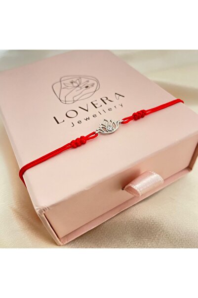 Lovera Jewellery 925 Ayar Gümüş Sertifikalı Lotus Çiçeği Figürlü Şans ve Sevg...