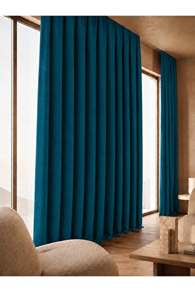 ArasyaHome Draperie Safari Turcoaz Închis 14202