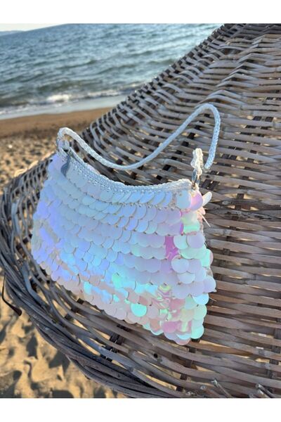 ARTTMACRAME Geantă de damă tricotată manual, geantă model floare, geantă cu d...